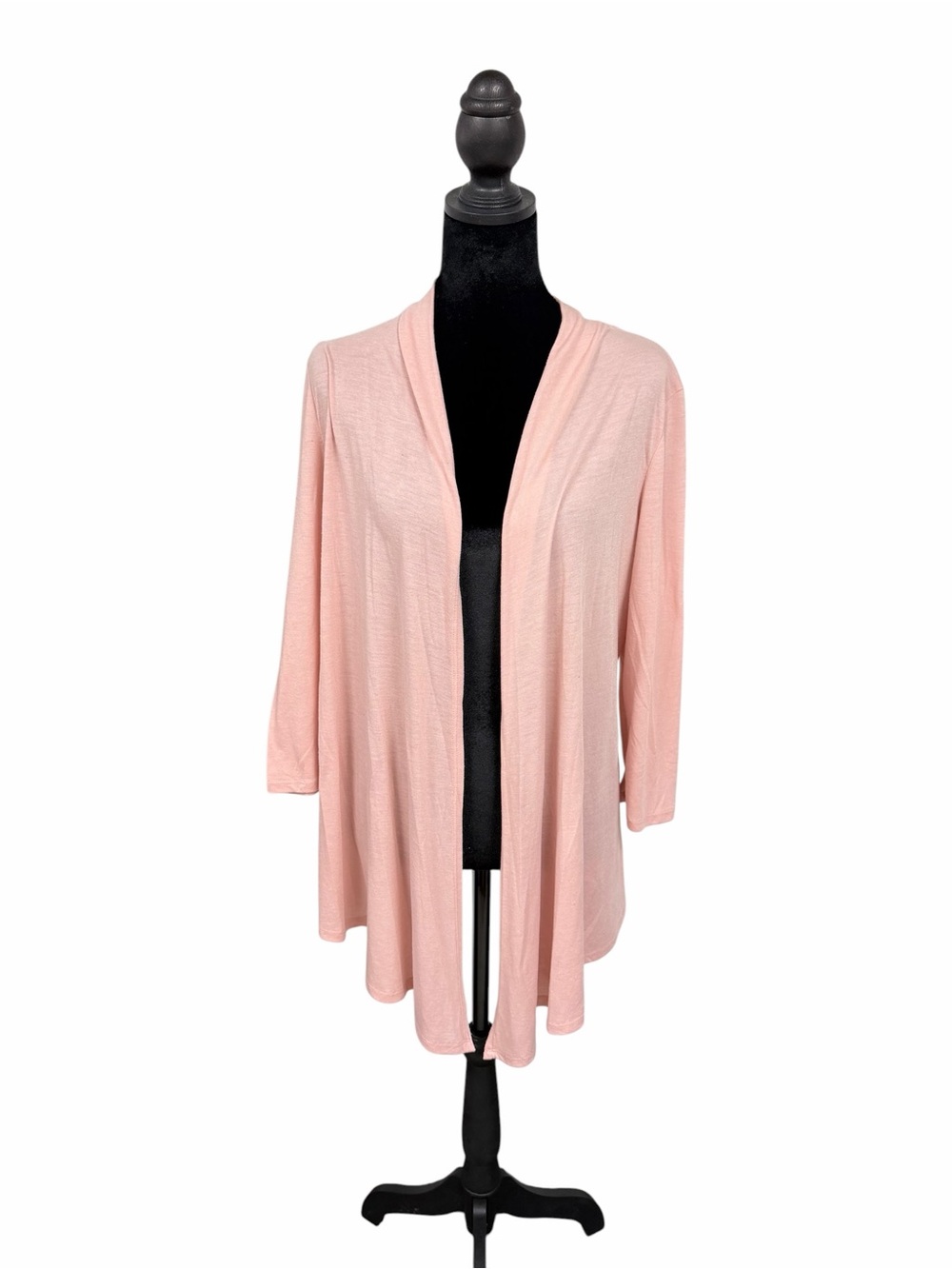 Light Pink Open-Front Women's Cardigan
